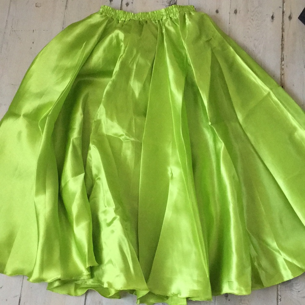 Bellydance tribal ats yard skirt green